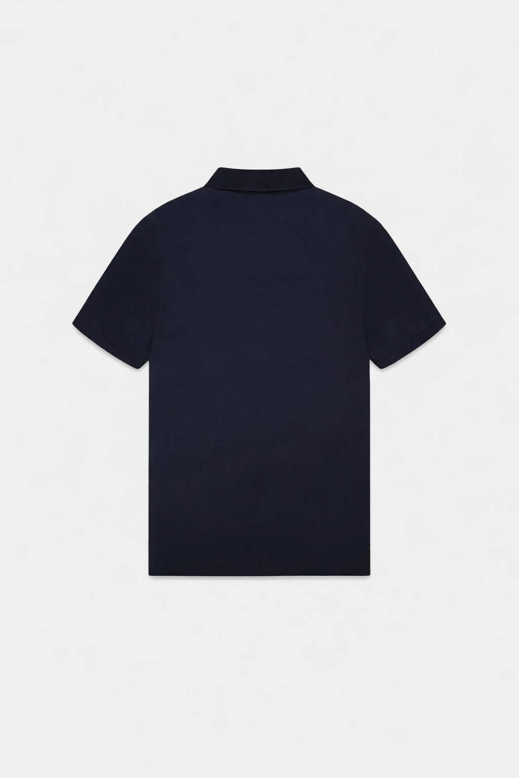 Supima Zip Collar Polo Navy- Hombre Amsterdam