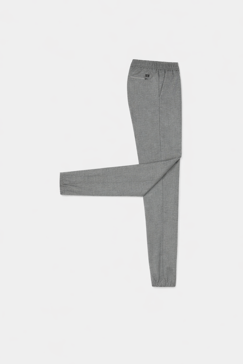 Harper Stretch Wool Comfort Trousers Mid Grey Melange- Hombre Amsterdam