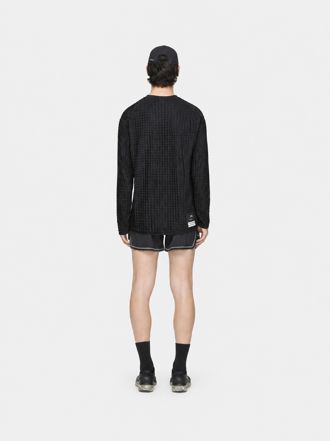 Reversible Running Long Sleeve T-Shirt Black- Hombre Amsterdam