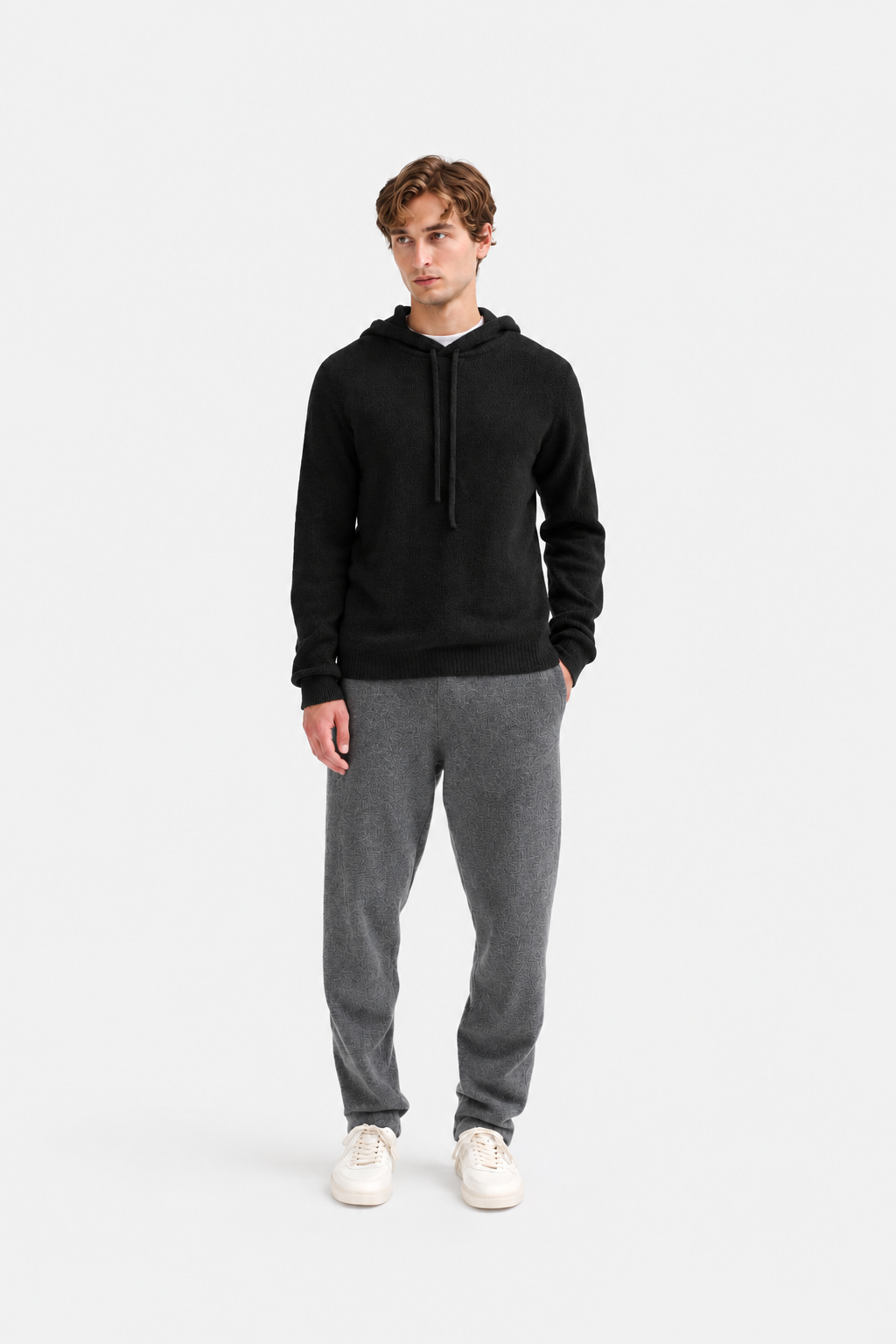 Wool Hoodie Black- Hombre Amsterdam