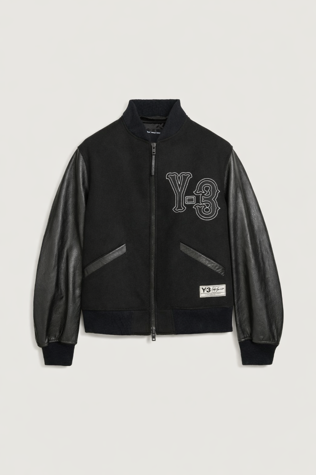 Collegiate Leather Jacket Black- Hombre Amsterdam