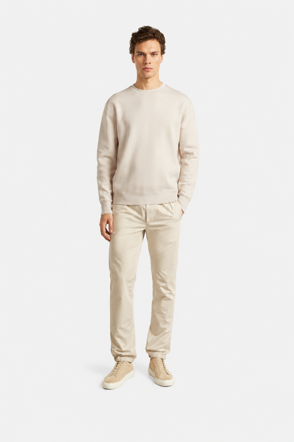 Tech Stretch Trousers Light Sand- Hombre Amsterdam
