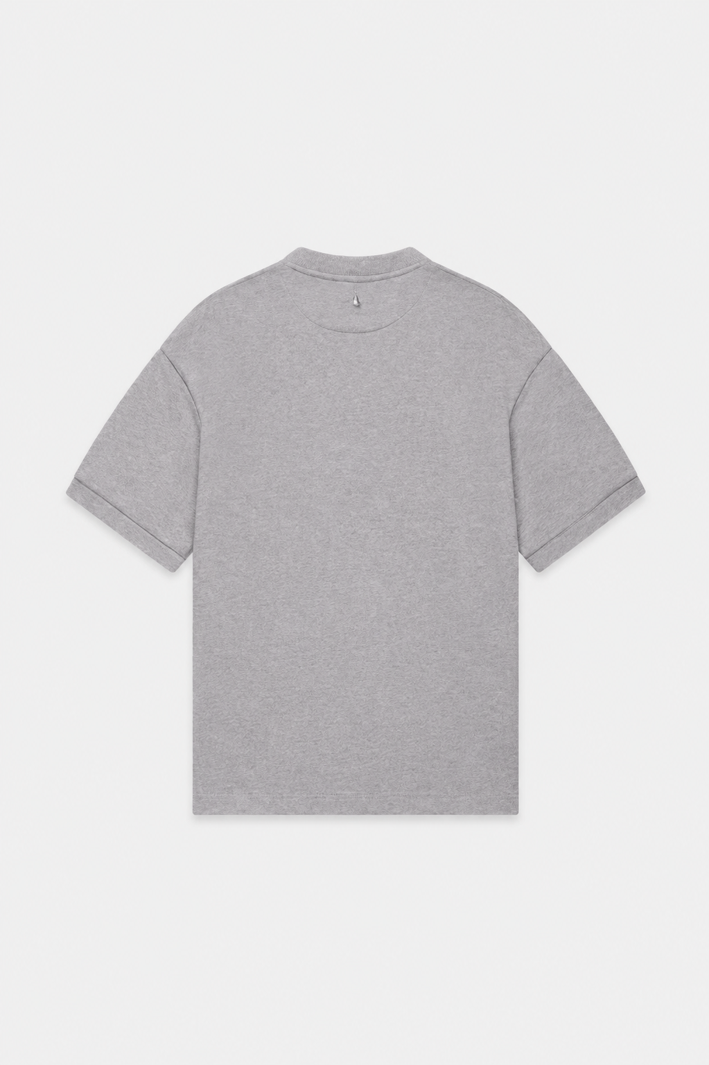 Fleece Oversized T-Shirt Light Grey Melange- Hombre Amsterdam
