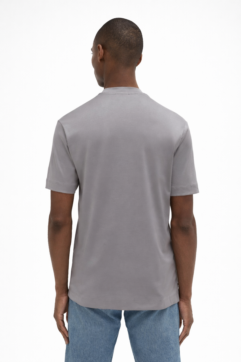 Interlock Supima T-Shirt Grey- Hombre Amsterdam