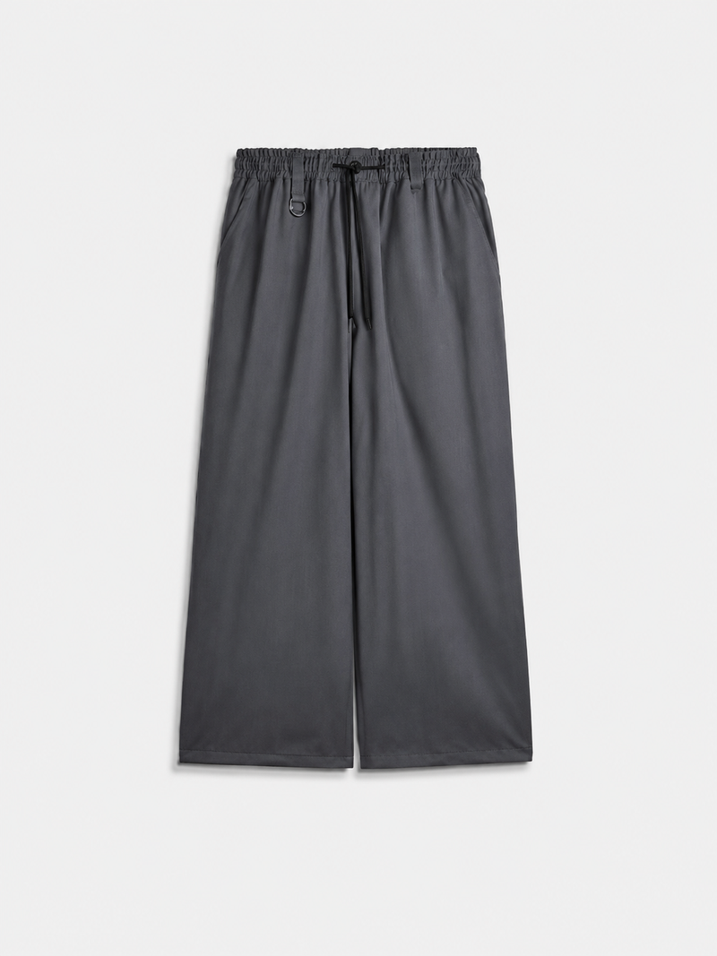 Wool Straight Leg Pants Grey Five- Hombre Amsterdam