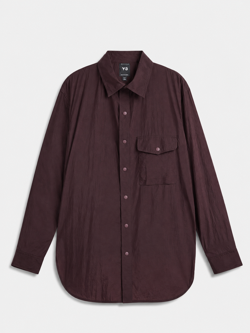 Gradient 3-Stripes Nylon Overshirt Night Red- Hombre Amsterdam