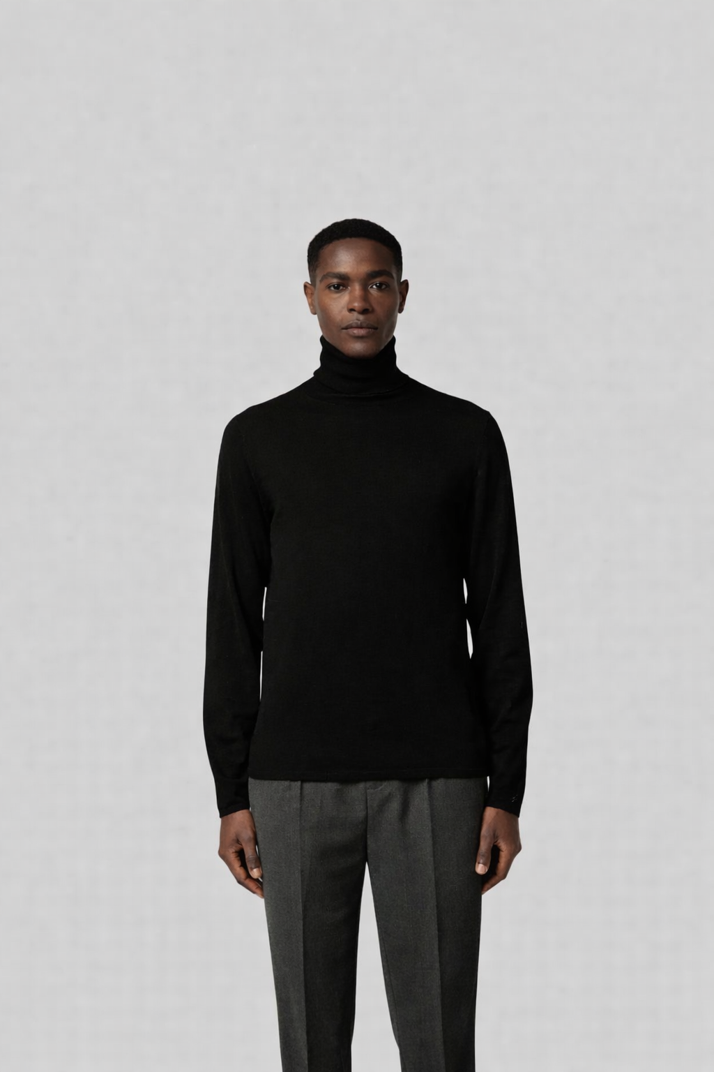 KIEFERMANN MERINO TURTLENECK SWEATER BLACK