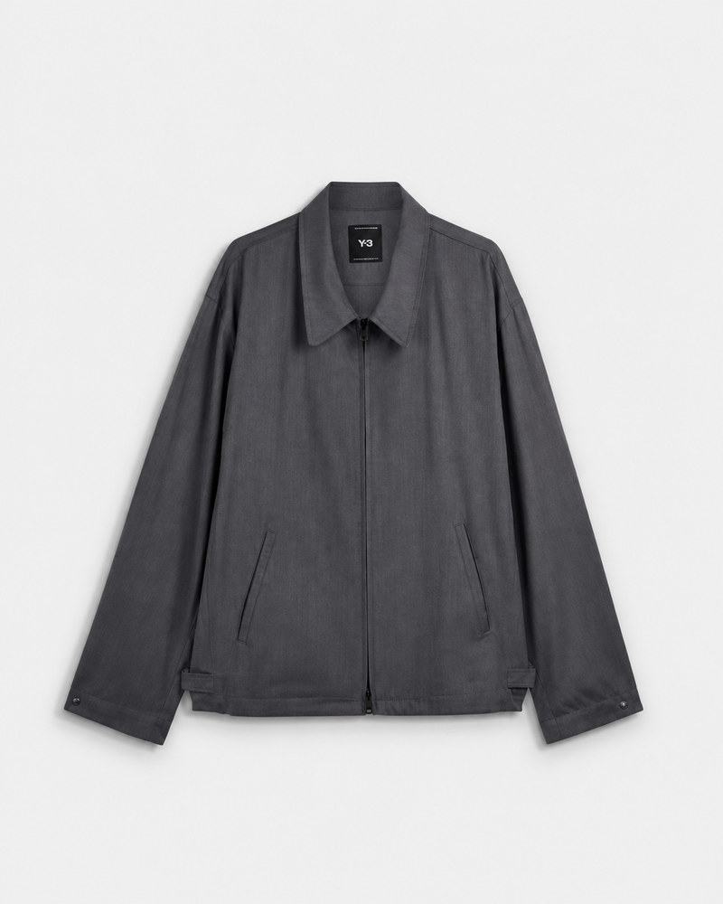 Wool Tailored Blouson Jacket Grey Fve- Hombre Amsterdam