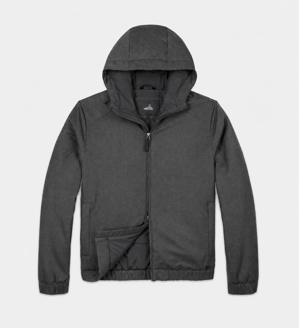 Rodan Soft Wool Hooded Commuter Jacket Athracite- Hombre Amsterdam