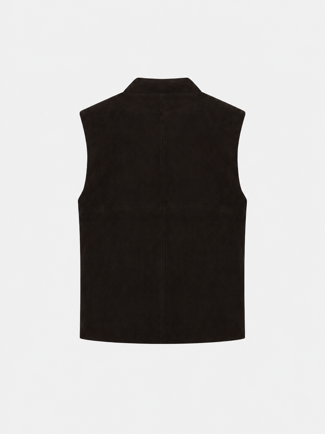 Soft Suede Bomber Vest Deep Brown- Hombre Amsterdam