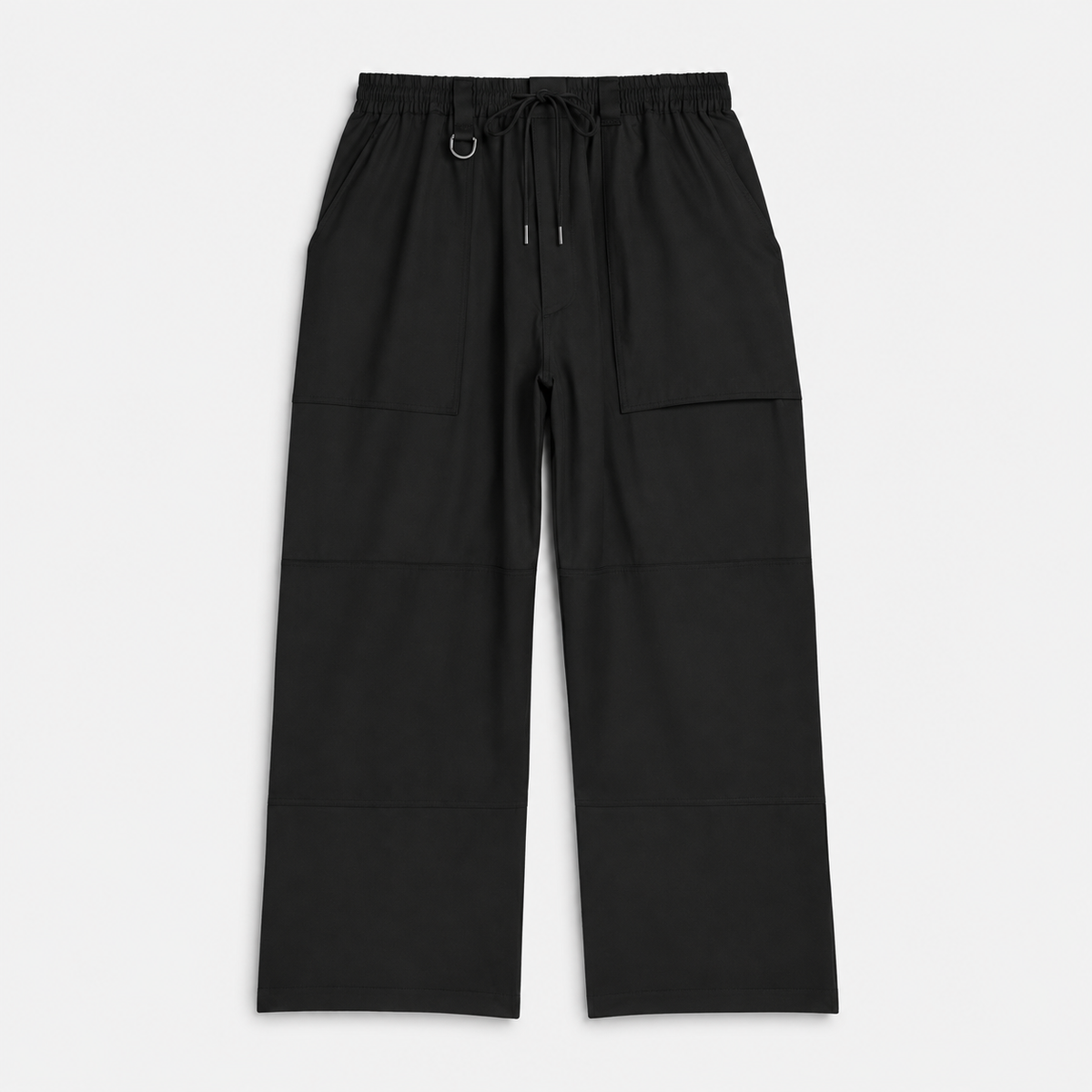 Wool Wide Pants Black- Hombre Amsterdam