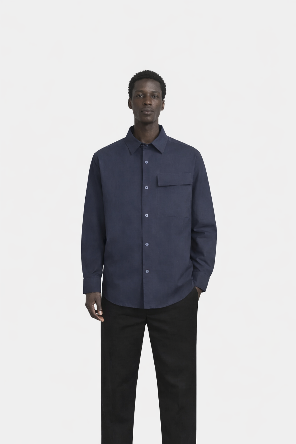 Morioka Overshirt Navy- Hombre Amsterdam