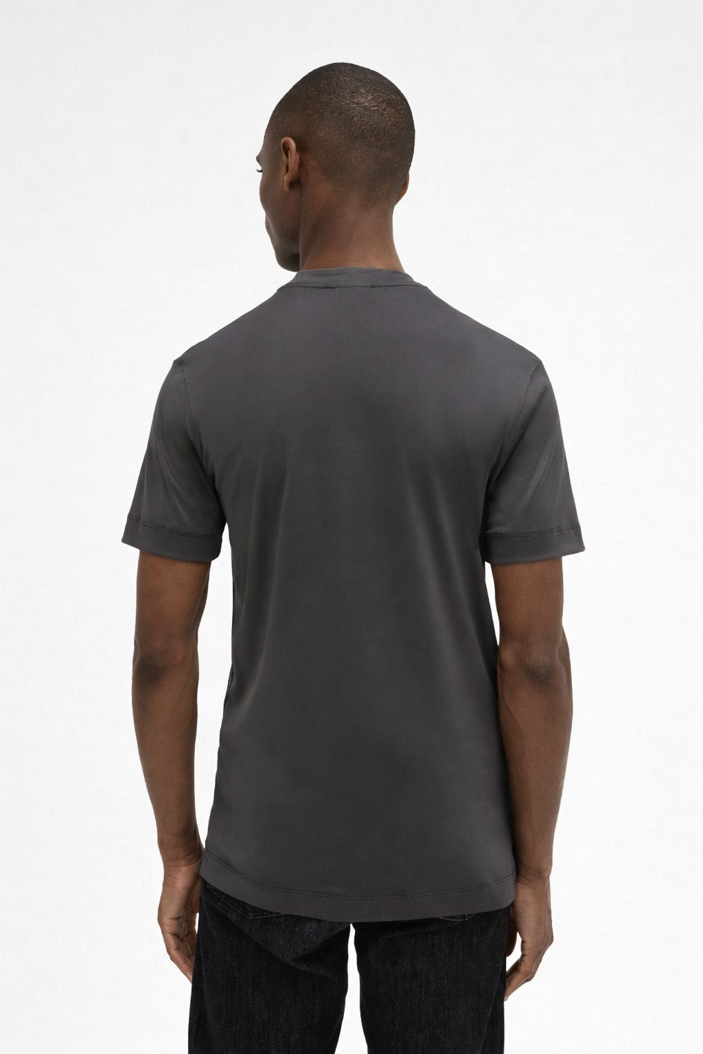 Interlock Supima T-Shirt Dark Grey- Hombre Amsterdam