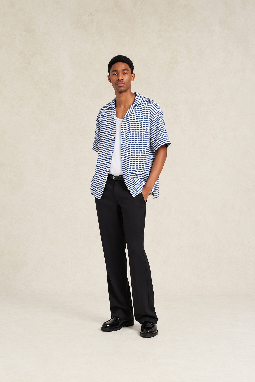 Riita Textured Linen Shirt- Hombre Amsterdam