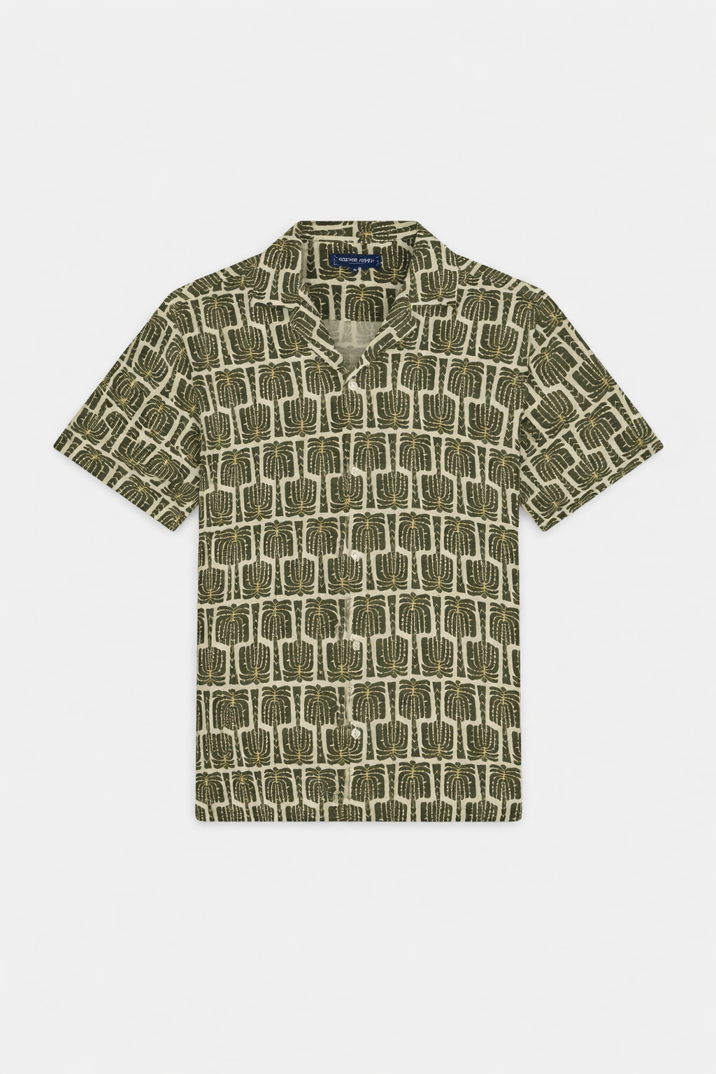 Roberto Linen Shirt Olive- Hombre Amsterdam