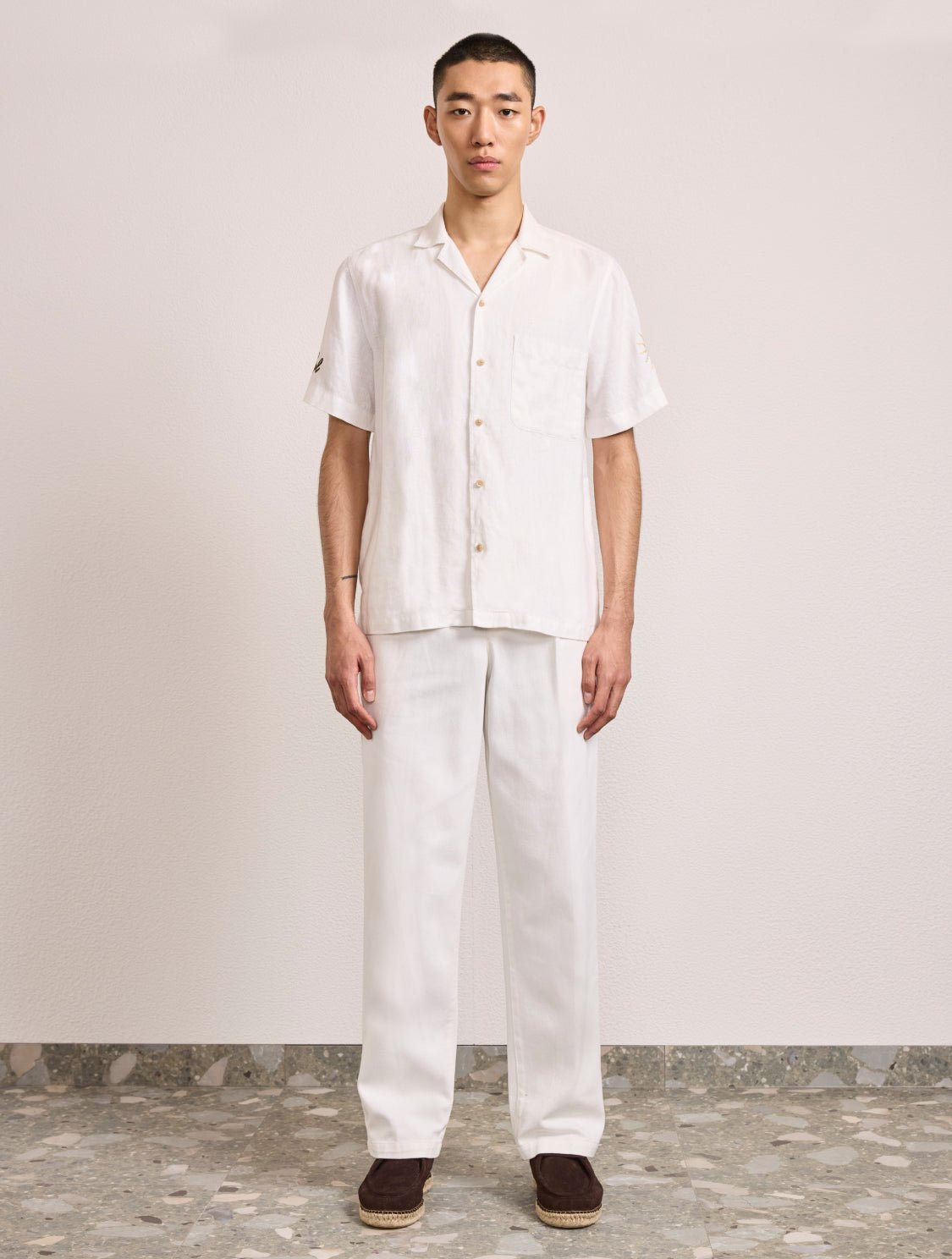 FRESCOBOL ALVES EMBROIDERED LINEN SHIRT - Hombre Amsterdam