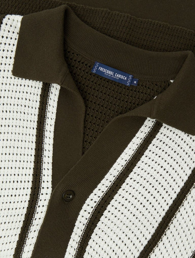 FRESCOBOL FABRICIO CROCHET STRIPE CARDIGAN - Hombre Amsterdam