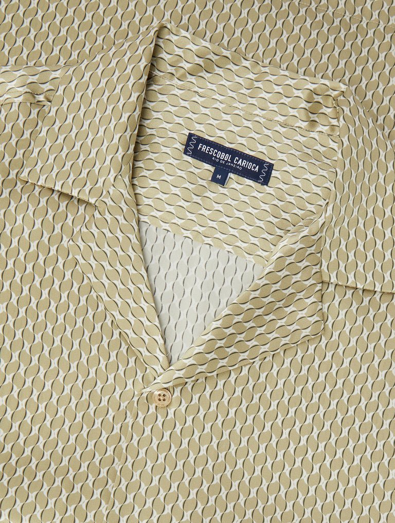 FRESCOBOL ROBERTO SILK COPA MICRO PRINT SHIRT - Hombre Amsterdam