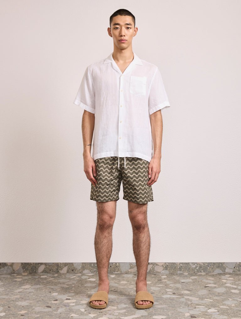 FRESCOBOL SANTOS SWIMSHORT COPA RAIO DO SOL PRINT DRIED MOSS - Hombre Amsterdam