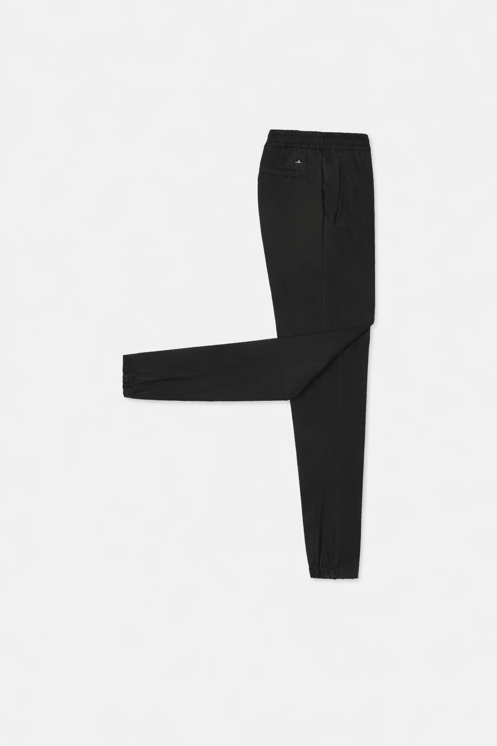 Harper Stretch Wool Comfort Trousers Pure Black - Hombre Amsterdam