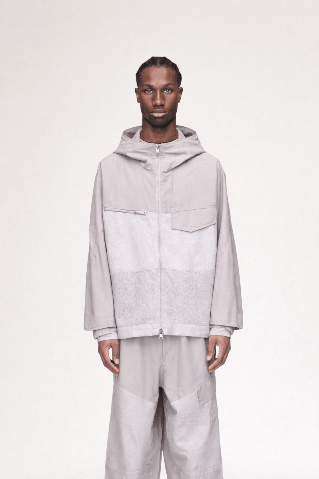 Hooded Field Jacket Light Brown - Hombre Amsterdam
