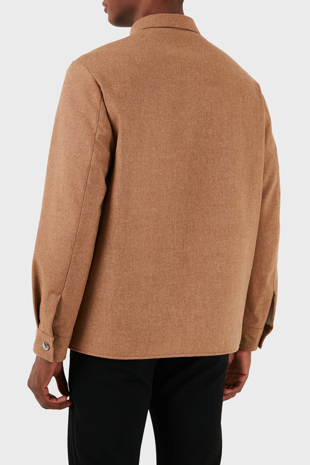 HUGO BOSS PADDED SHIRT CAMEL - Hombre Amsterdam