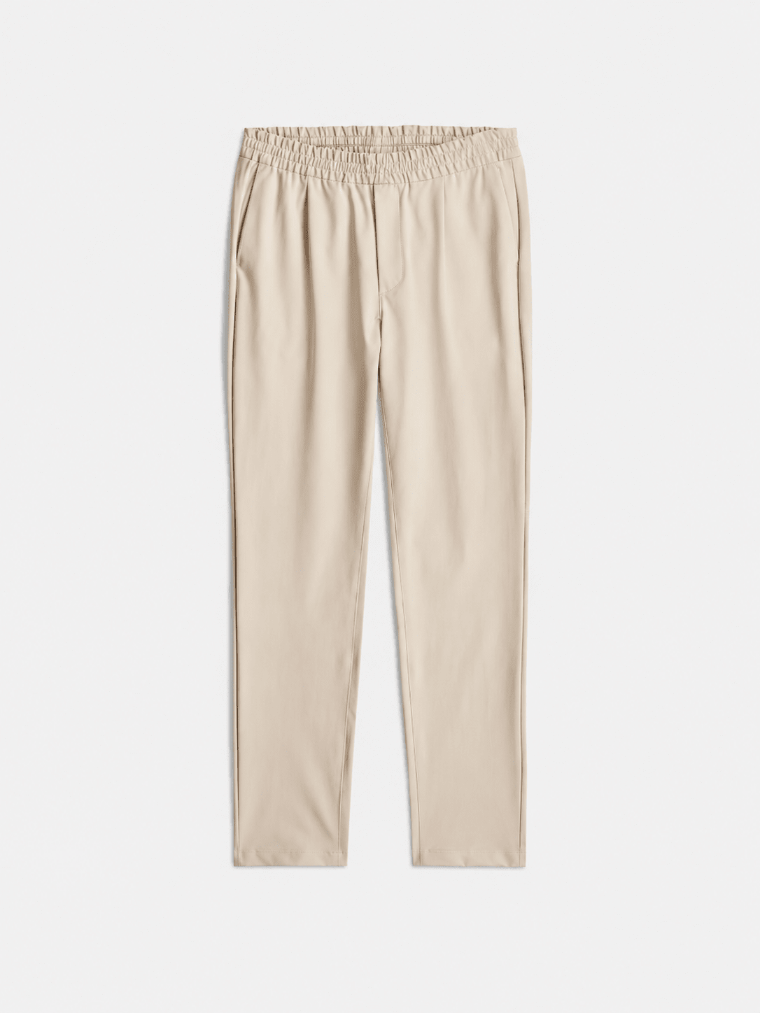 Hunter Tech Stretch Pleated Comfort Trousers Light Sand - Hombre Amsterdam