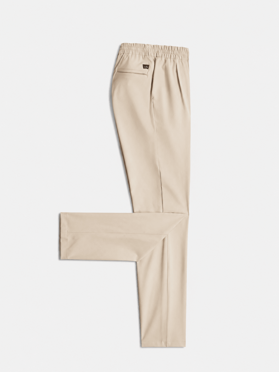 Hunter Tech Stretch Pleated Comfort Trousers Light Sand - Hombre Amsterdam