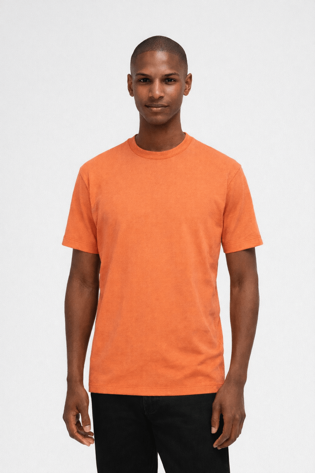 Interlock Supima Cotton T-Shirt Flame - Hombre Amsterdam