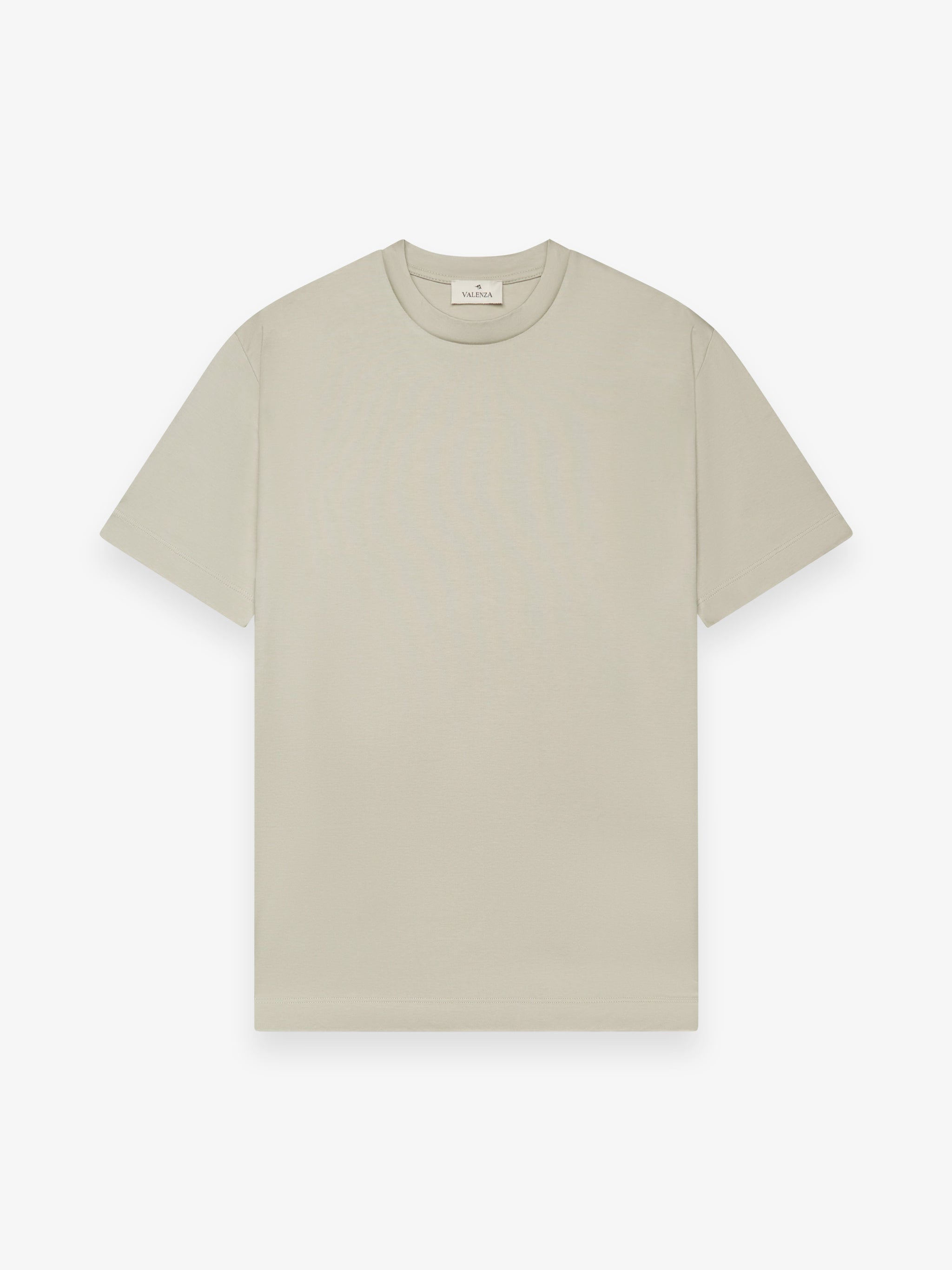 Interlock Supima Cotton T-Shirt Stone- Hombre Amsterdam