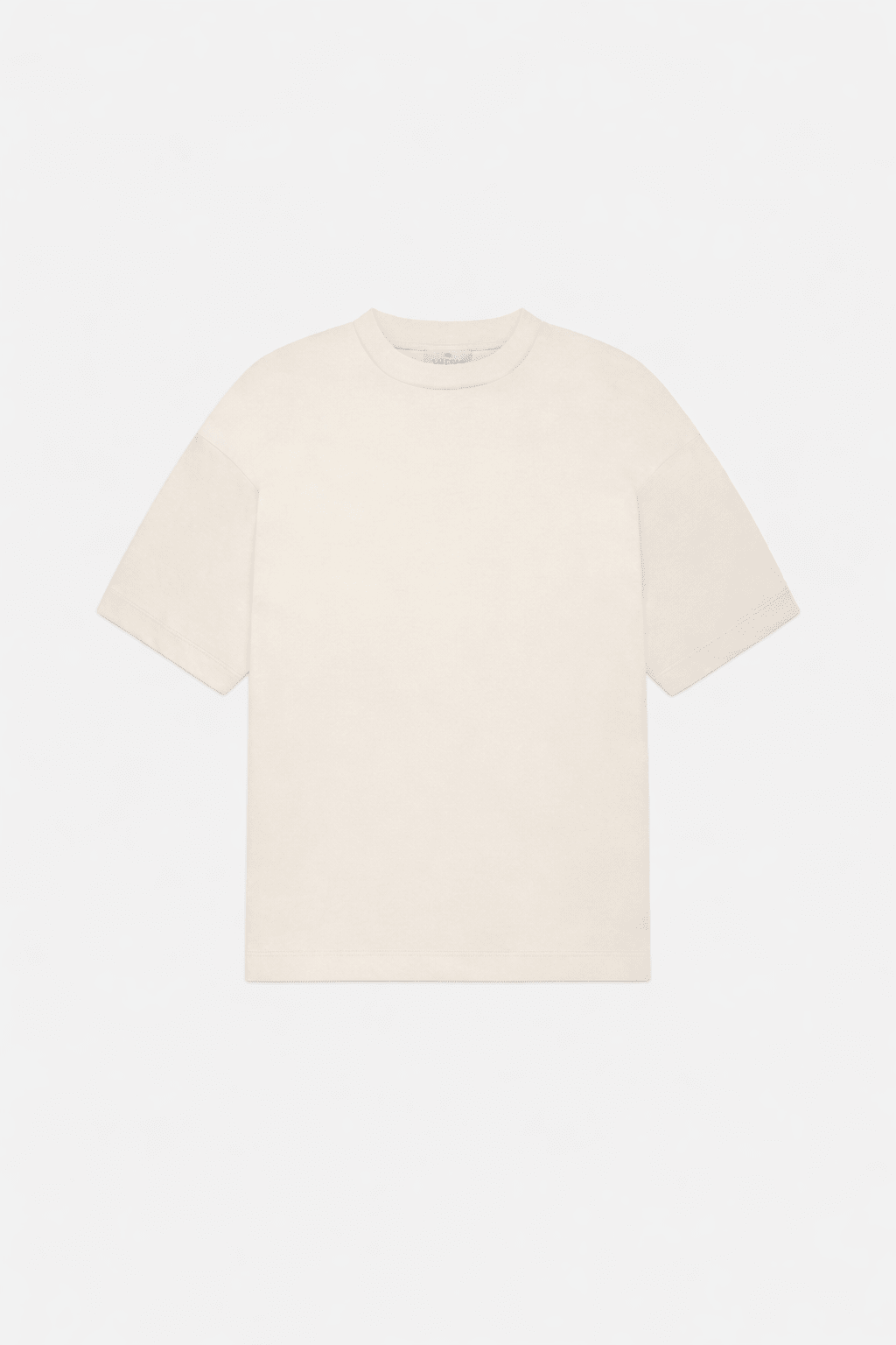 Interlock Supima T-Shirt Cream Oversized - Hombre Amsterdam