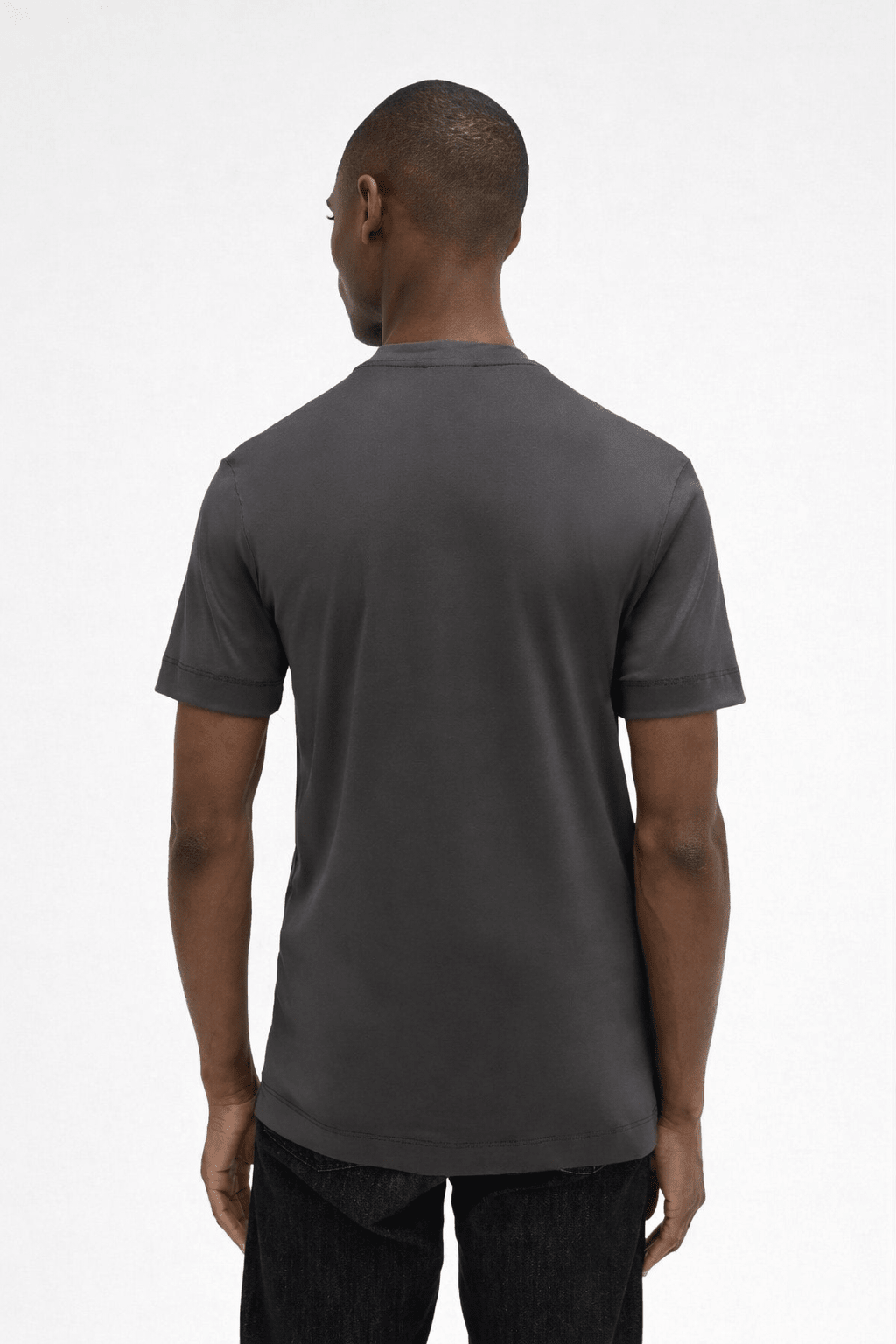 Interlock Supima T-Shirt Dark Grey - Hombre Amsterdam