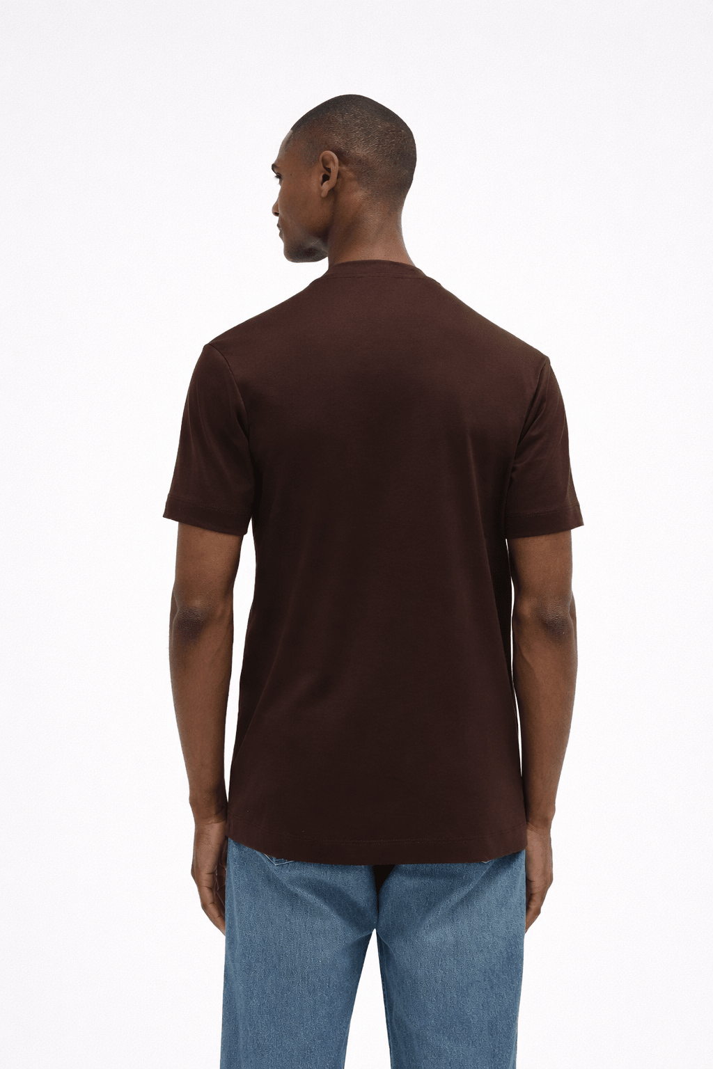 Interlock Supima T-Shirt Ebony Brown - Hombre Amsterdam