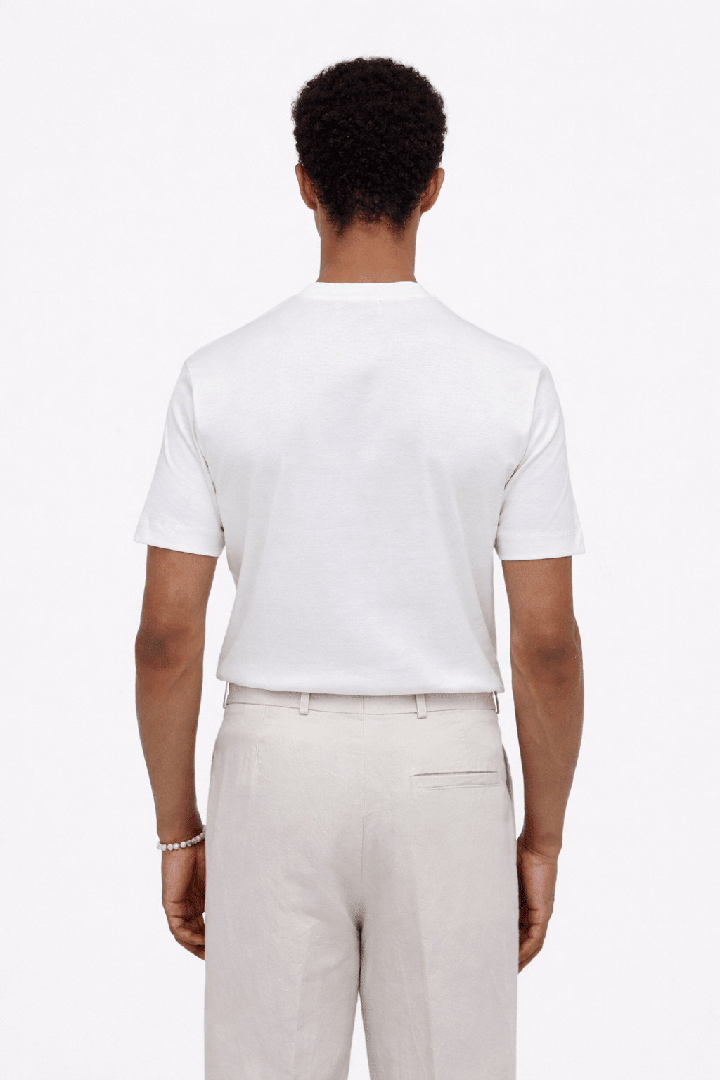 Interlock Supima T-Shirt Off White - Hombre Amsterdam