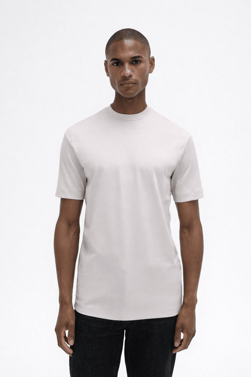 Interlock Supima T-Shirt Pearl Grey - Hombre Amsterdam