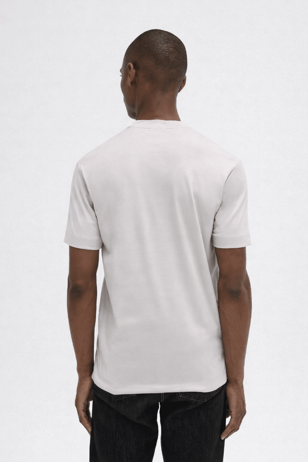 Interlock Supima T-Shirt Pearl Grey - Hombre Amsterdam