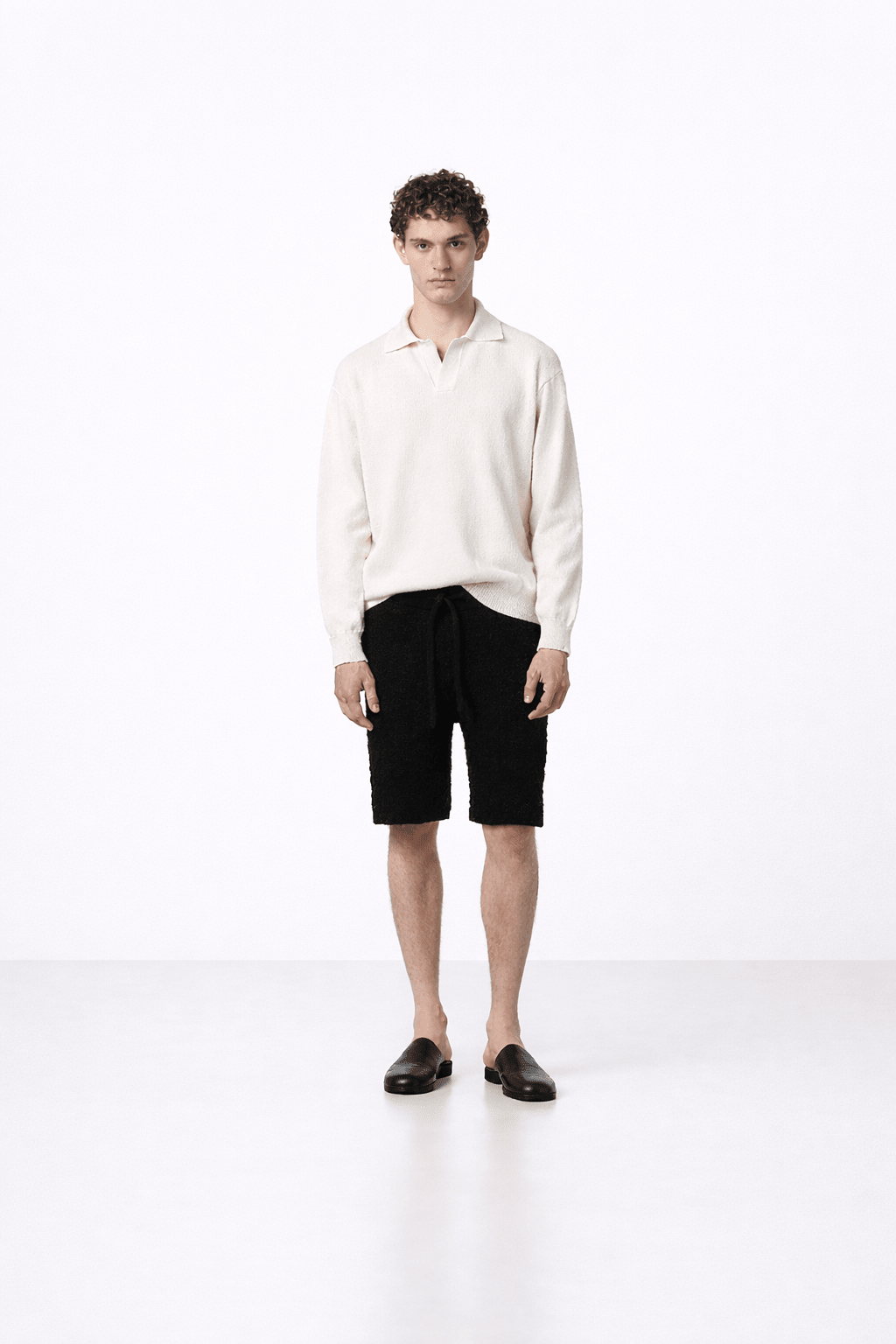 Jacquard Bermuda Shorts Black - Hombre Amsterdam