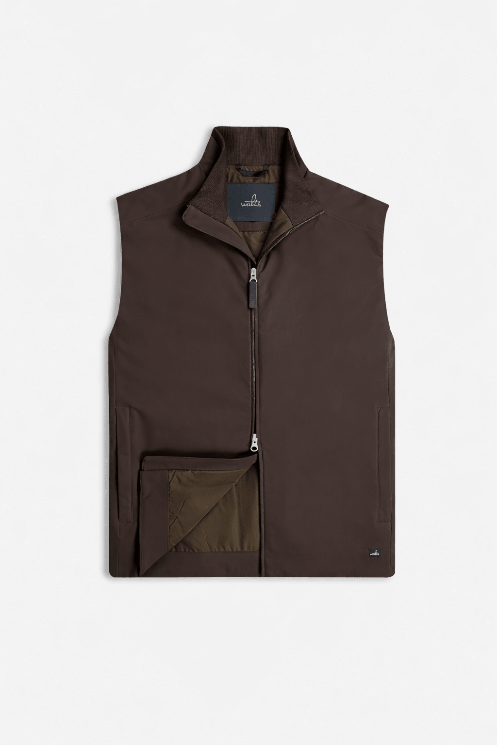 Kendrick Tech Stretch Vest Dark Brown - Hombre Amsterdam