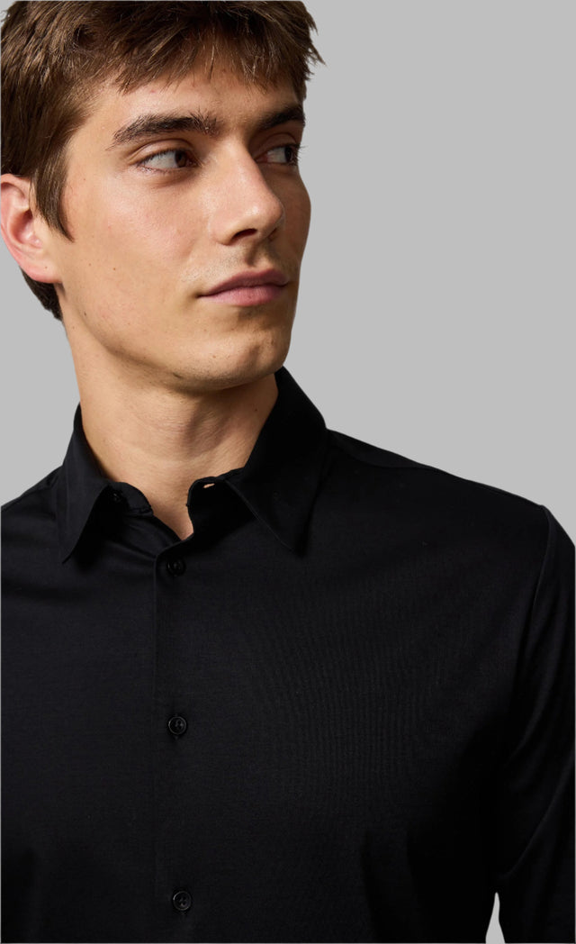 KIEFERMANN JERSEY SHIRT BLACK - Hombre Amsterdam