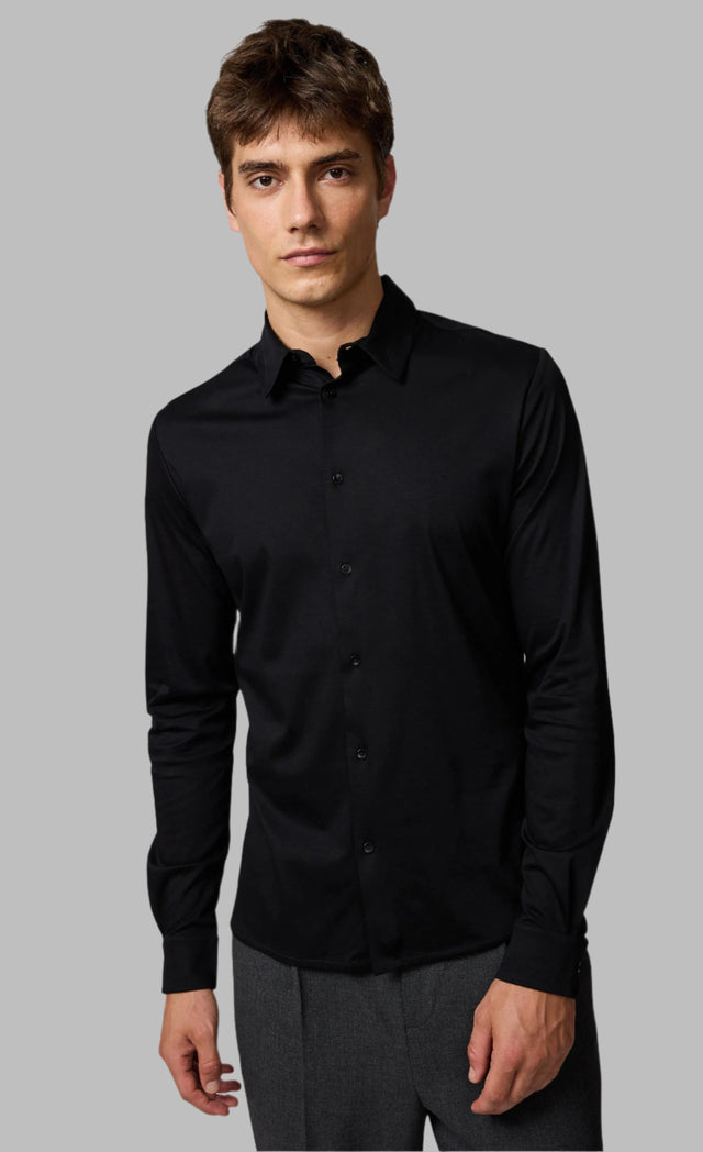 KIEFERMANN JERSEY SHIRT BLACK - Hombre Amsterdam
