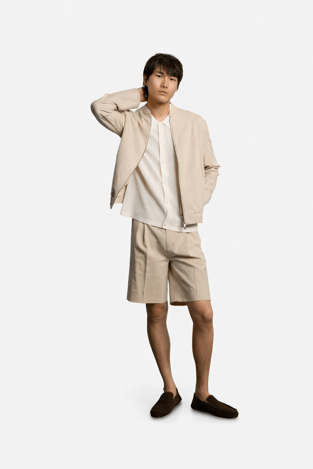 Linen Blouson Jute - Hombre Amsterdam