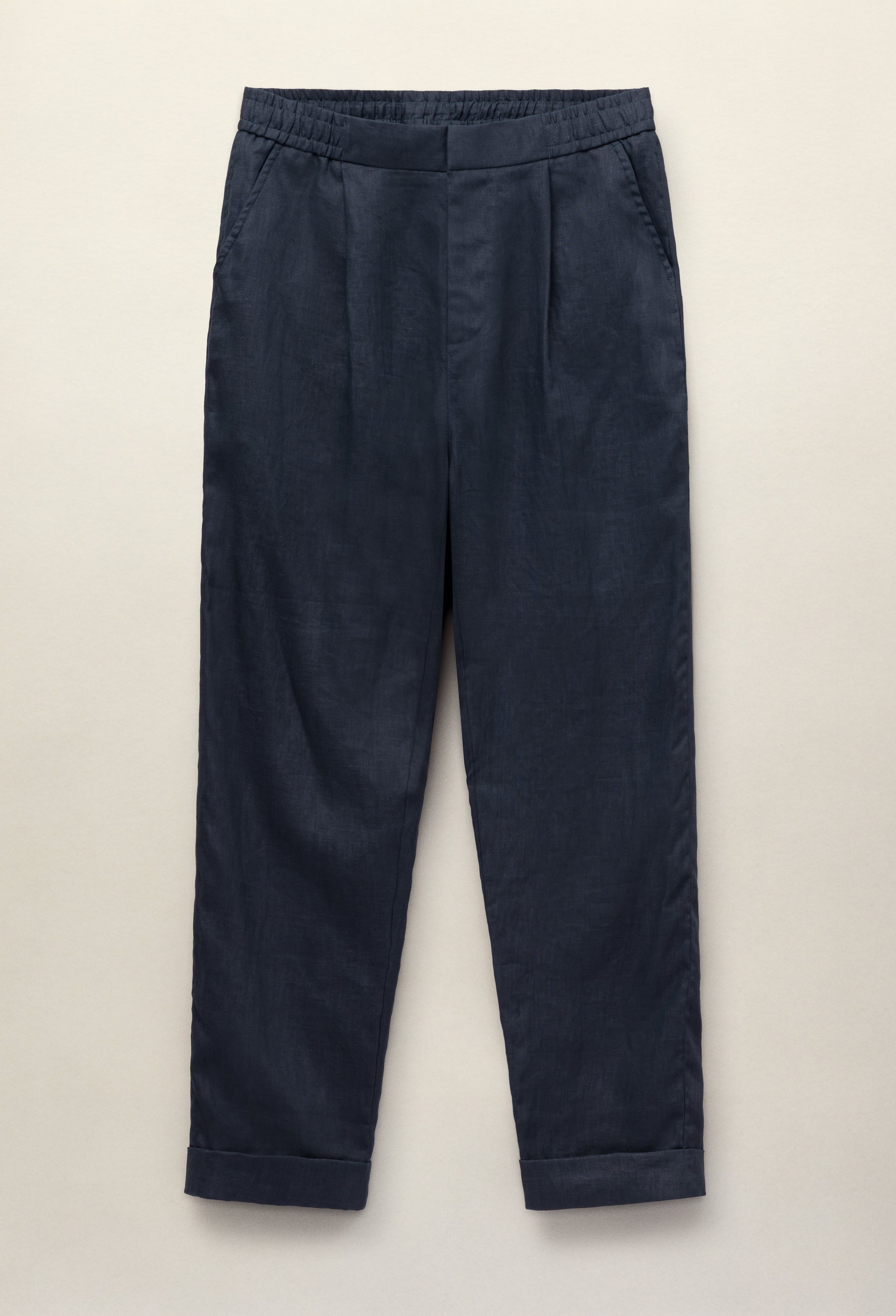 Linen Trouser Navy - Hombre Amsterdam