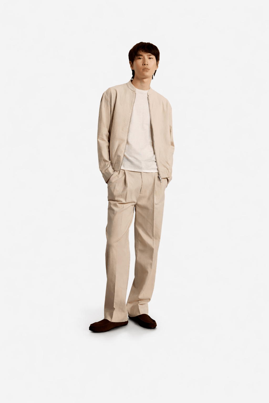Linen Trousers Jute - Hombre Amsterdam