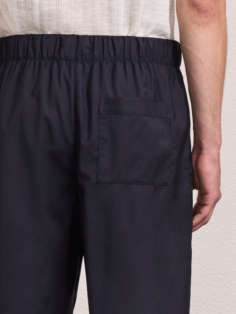 Luan Tropical Wool Trousers Navy - Hombre Amsterdam