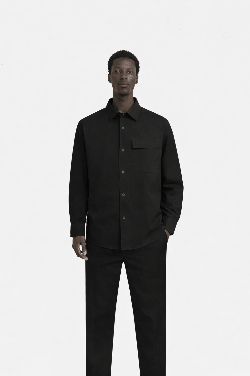 Morioka Overshirt Black - Hombre Amsterdam