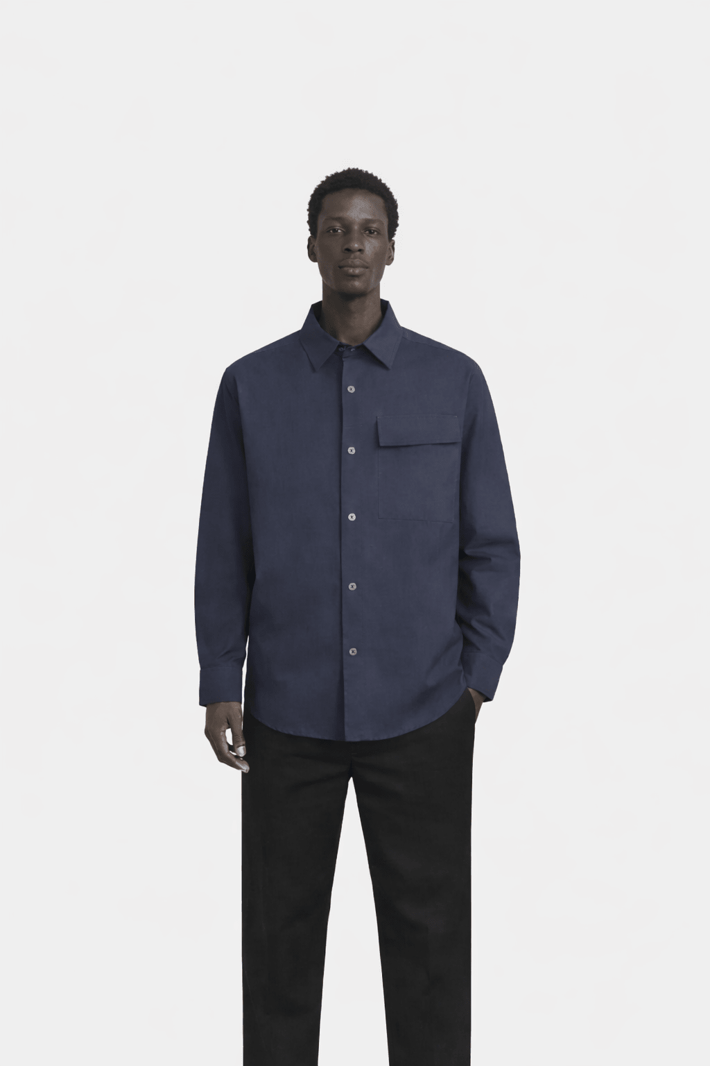 Morioka Overshirt Navy - Hombre Amsterdam