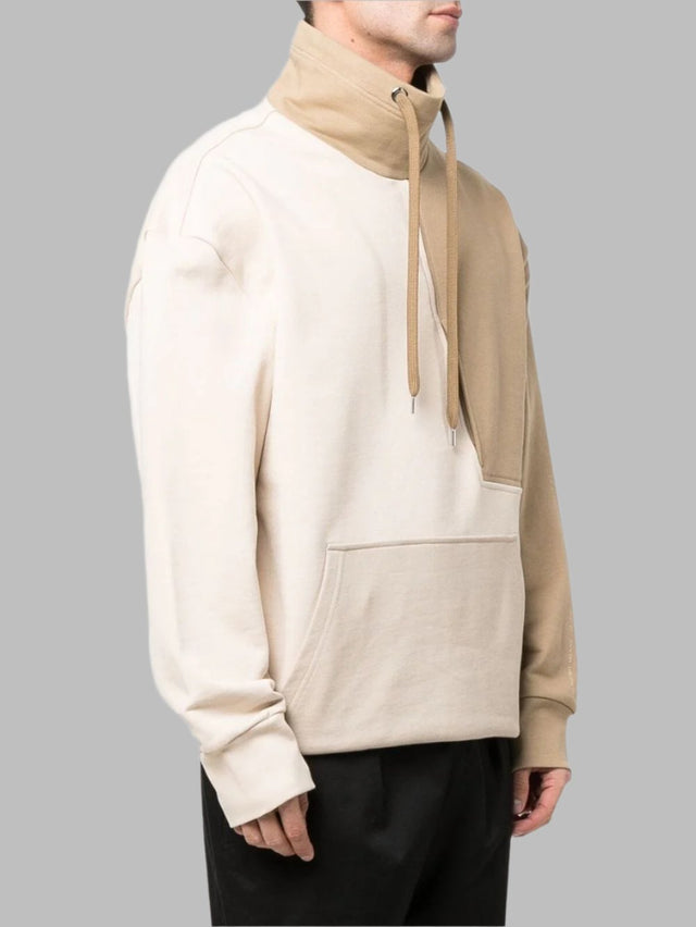 NEIL BARRETT SHADES OF COLOUR BLOCKING SWEATER - BEIGE - Hombre Amsterdam