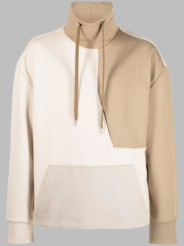 NEIL BARRETT SHADES OF COLOUR BLOCKING SWEATER - BEIGE - Hombre Amsterdam