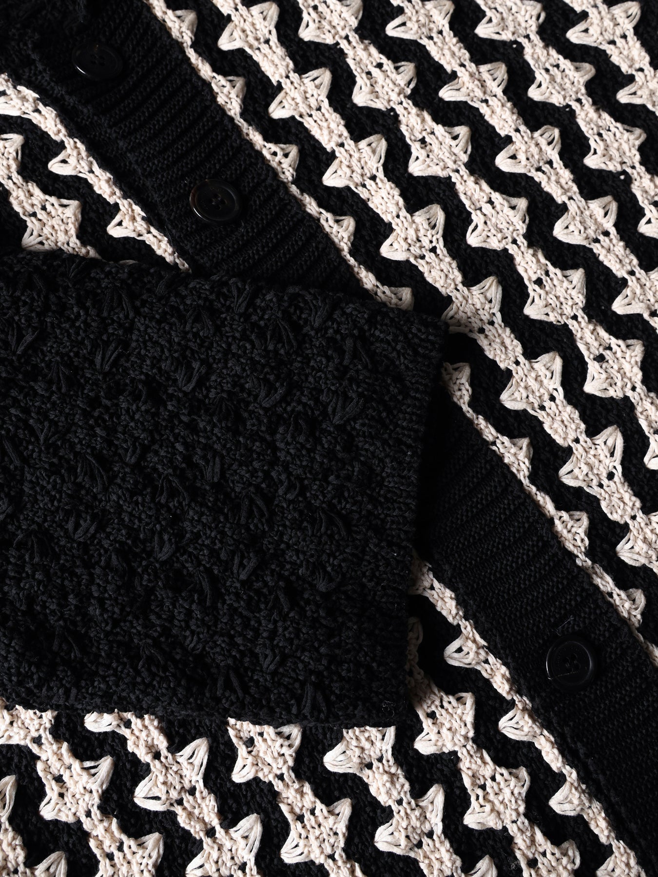 Oversized Two - Tone Jacquard Shirt - Hombre Amsterdam