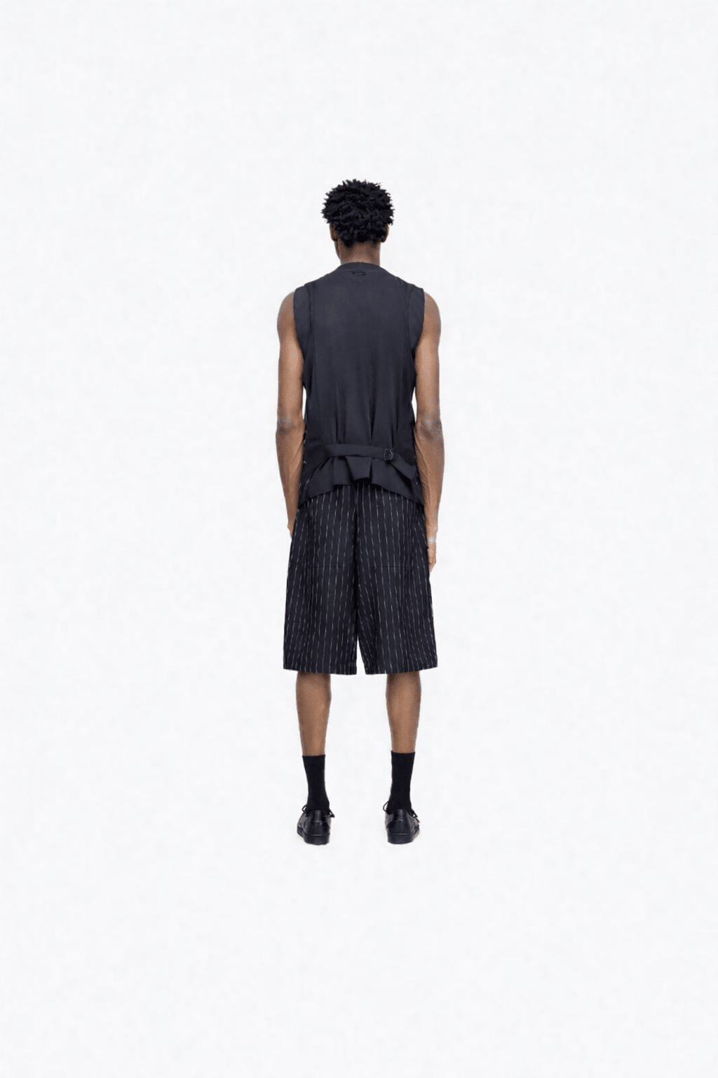 Pinstripe Sport Uniform Short Black - Hombre Amsterdam